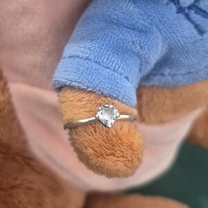 Pandora Clear Heart Solitaire Ring